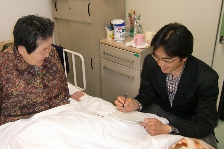 田邊一城 「小名浜ときわ苑」にて被災者の方と